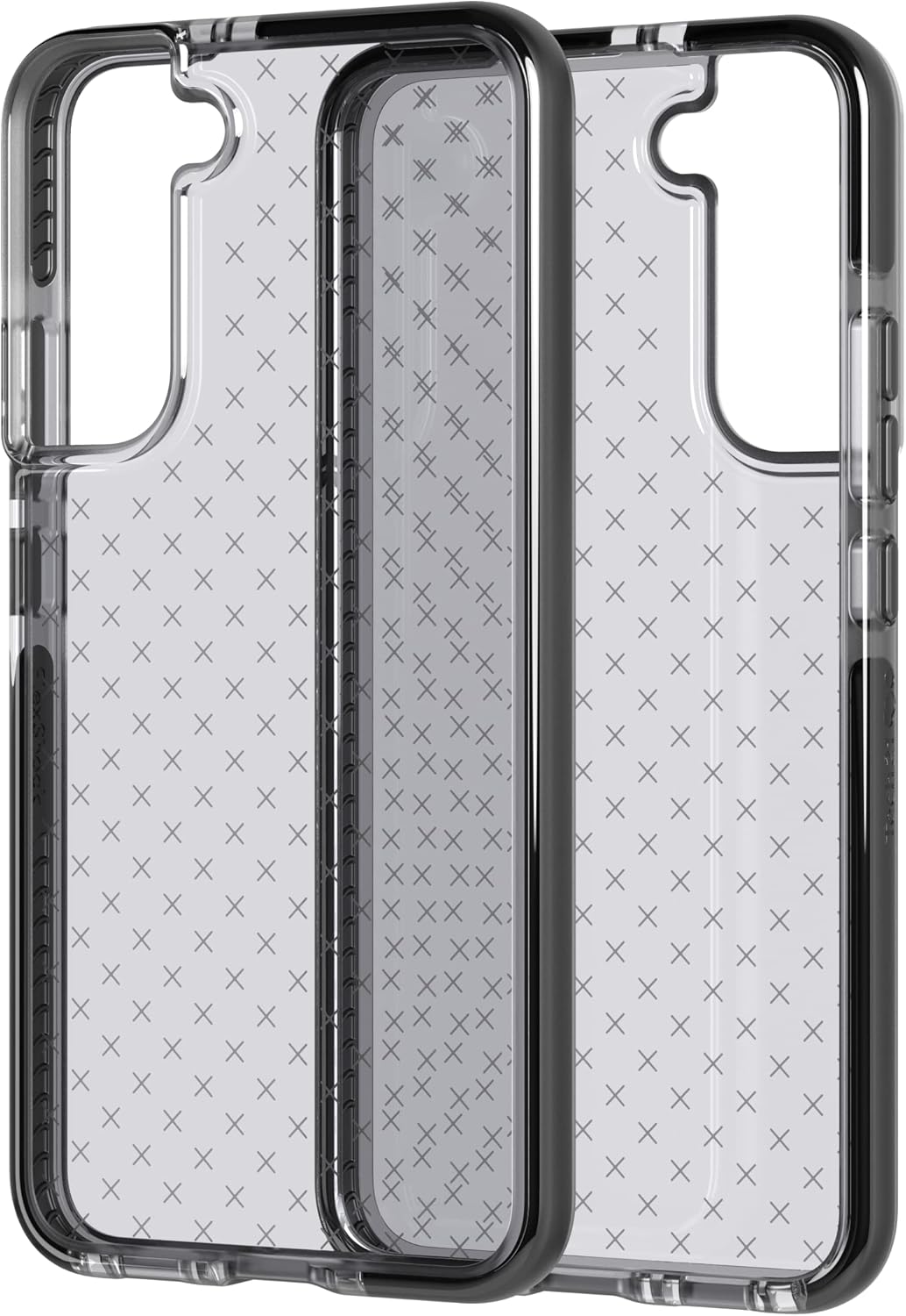 Tech21 Evo Check for Samsung Galaxy S22 Plus – Protective Phone Case with 16ft Multi-Drop Protection Smokey Black Galaxy S22+ Smokey Black