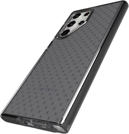 Tech21 Evo Check for Samsung Galaxy S22 Ultra – Protective Phone Case with 16ft Multi-Drop Protection Smokey Black Galaxy S22 Ultra Smokey Black