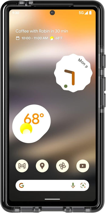 Tech21 Evo Check for Google Pixel 6a – Protective Phone Case with 16ft Multi-Drop Protection Pixel 6a EvoCheck Smokey Black
