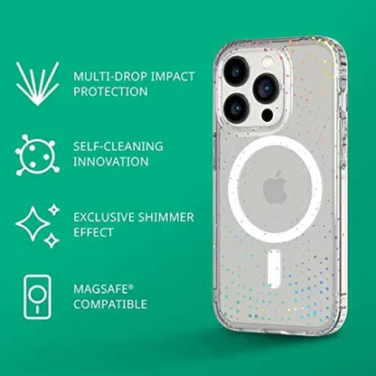 tech21 Evo Sparkle mobile phone case 15.5 cm (6.1") Cover Transparent