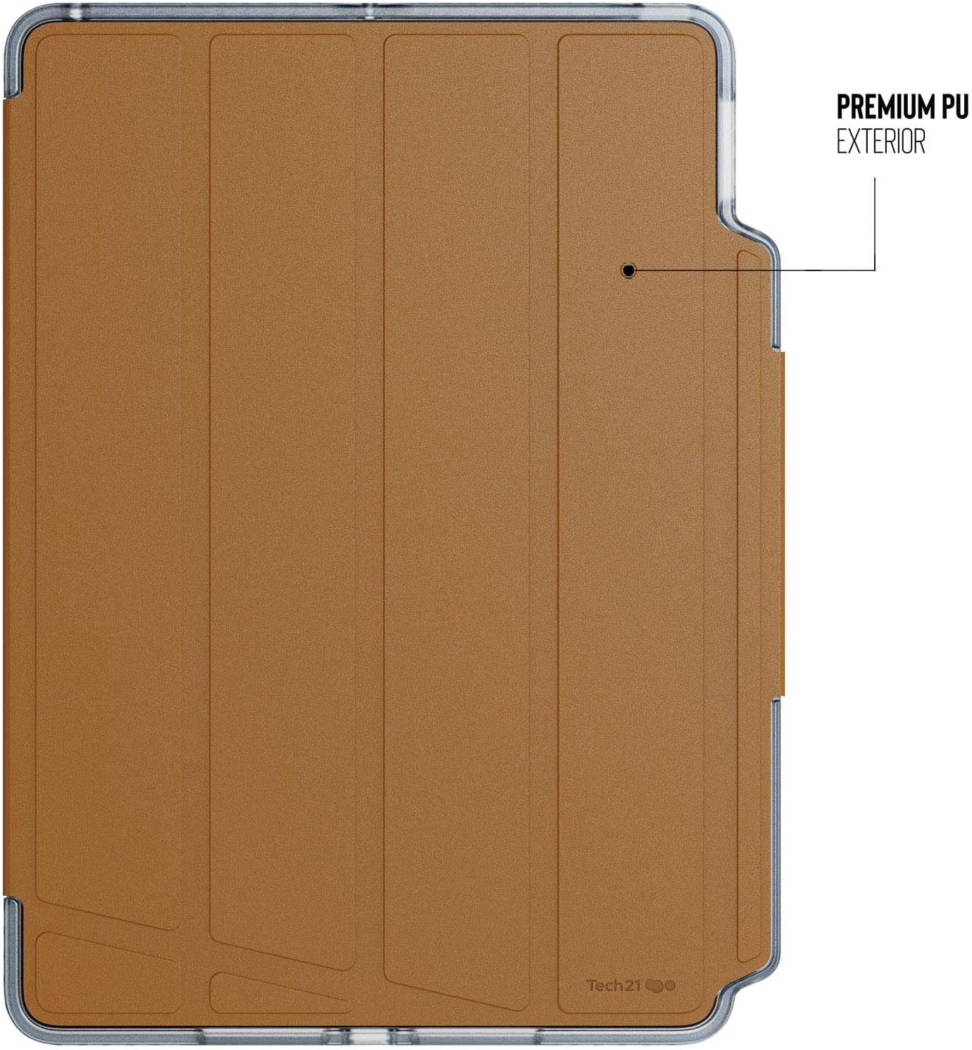 Tech21 EvoFolio case for iPad 7th/8th/9th Gen - Impact Protection, iPad case with Multi-Angle Viewing, Wake/Sleep Cover - Tan