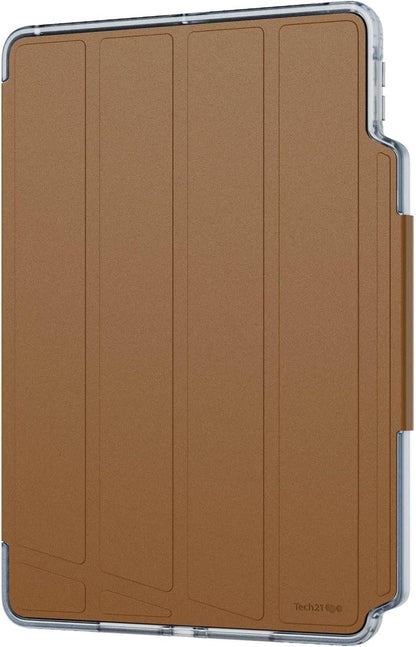 Tech21 EvoFolio case for iPad 7th/8th/9th Gen - Impact Protection, iPad case with Multi-Angle Viewing, Wake/Sleep Cover - Tan