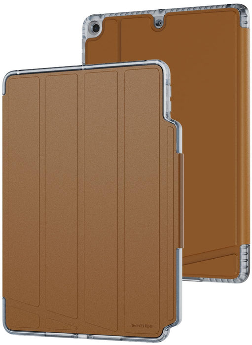 Tech21 EvoFolio case for iPad 7th/8th/9th Gen - Impact Protection, iPad case with Multi-Angle Viewing, Wake/Sleep Cover - Tan