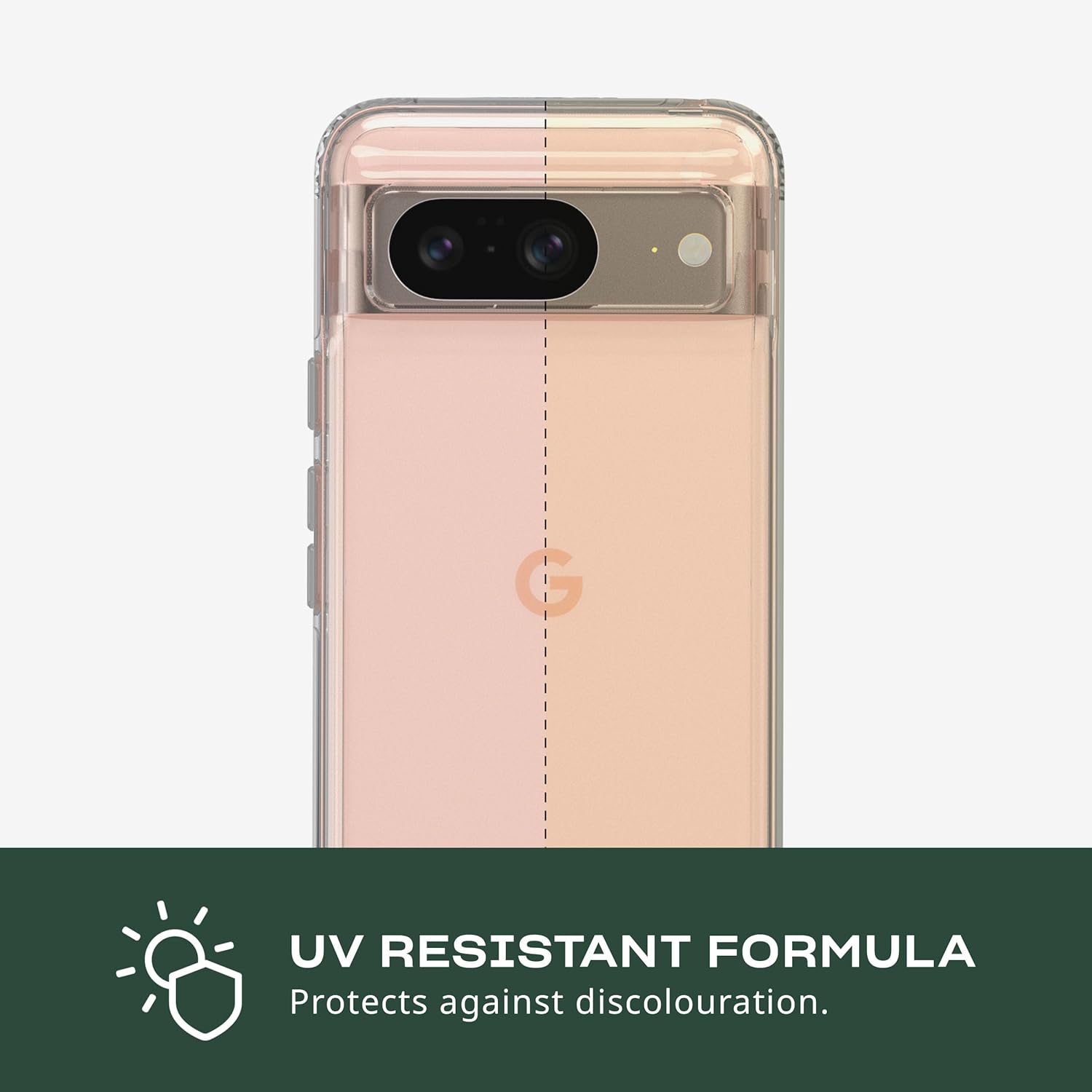 tech21 Evo Clear hoesje voor Goole Pixel 8 - Impact Protection Case - Slim Fit - Transparant