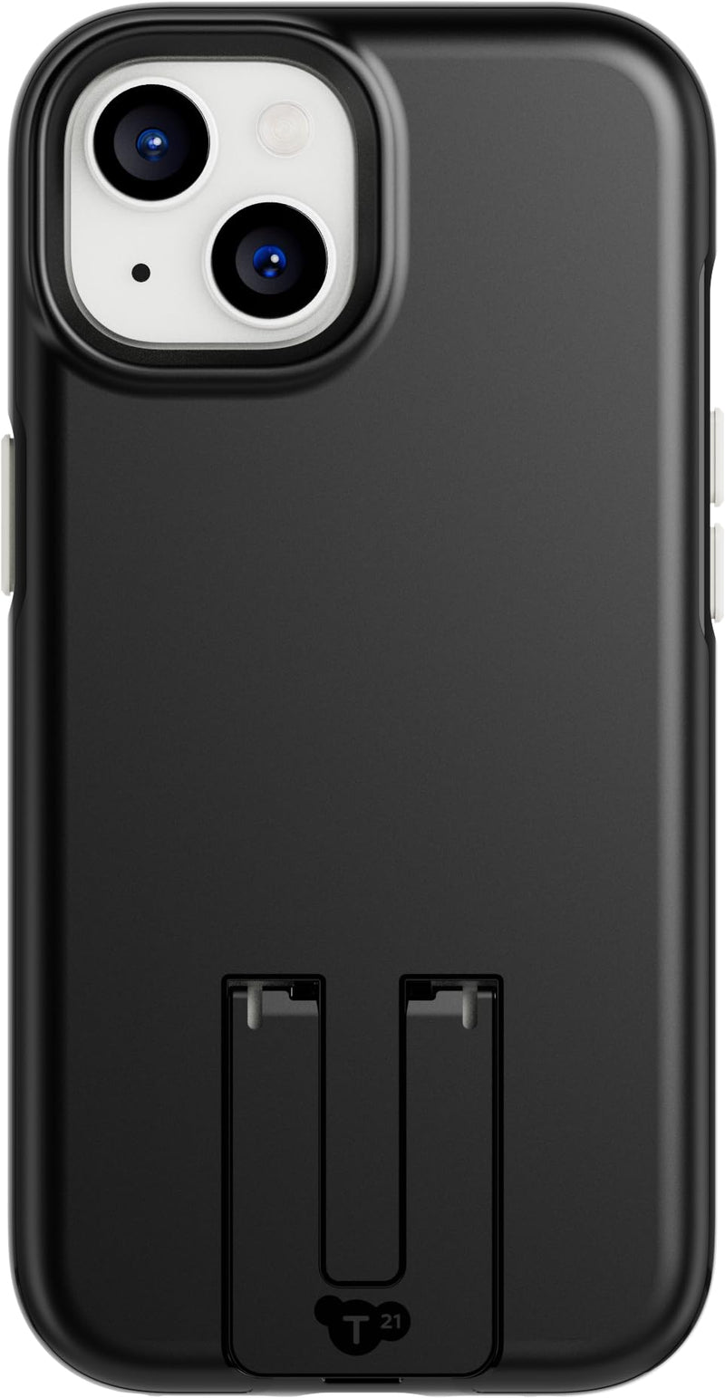 Tech21 Evo Crystal Kick case for iPhone 15 - Compatible with MagSafe - Impact Protection Case - Obsidian Black