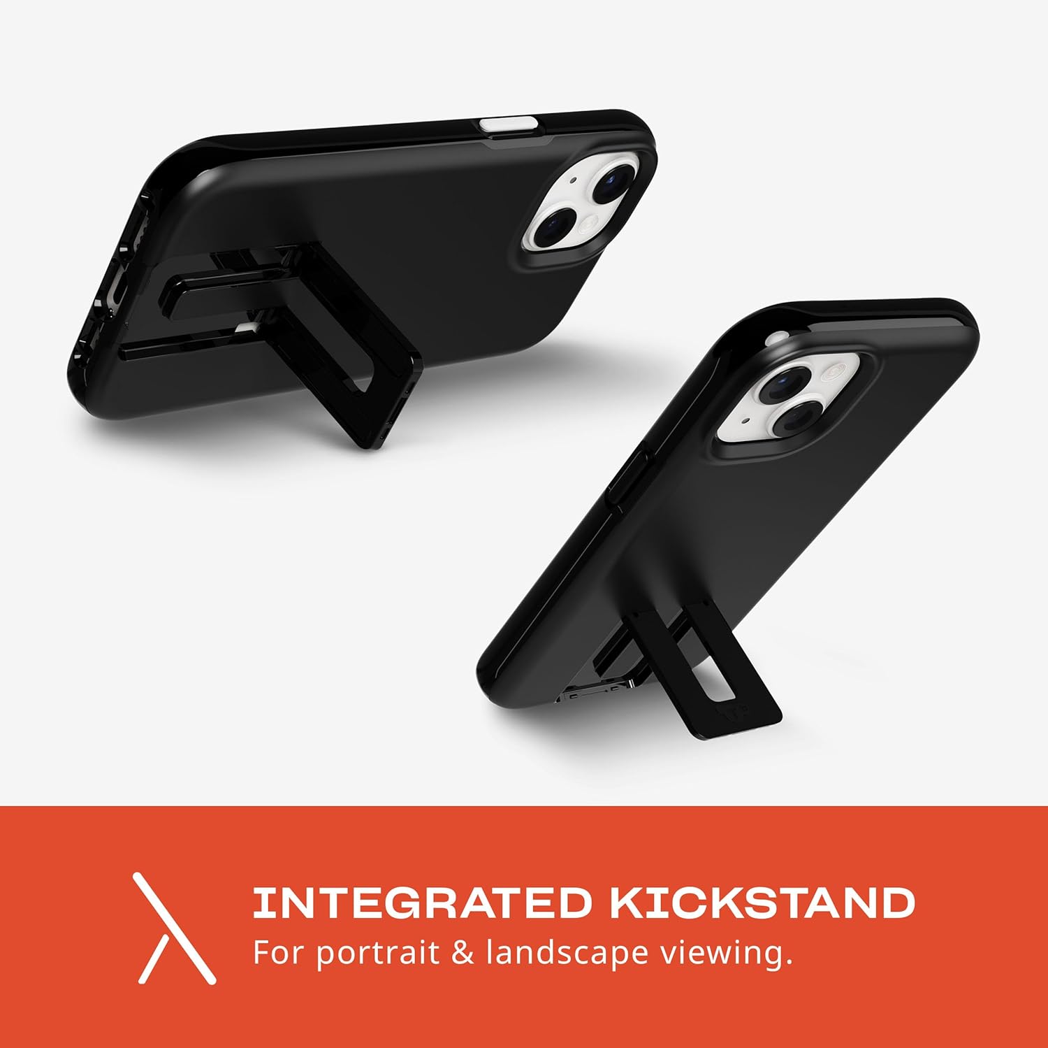 Tech21 Evo Crystal Kick case for iPhone 15 - Compatible with MagSafe - Impact Protection Case - Obsidian Black