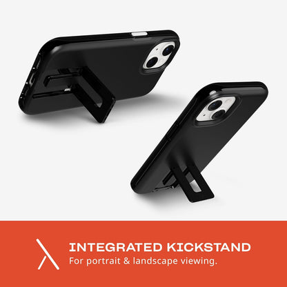 Tech21 Evo Crystal Kick case for iPhone 15 - Compatible with MagSafe - Impact Protection Case - Obsidian Black