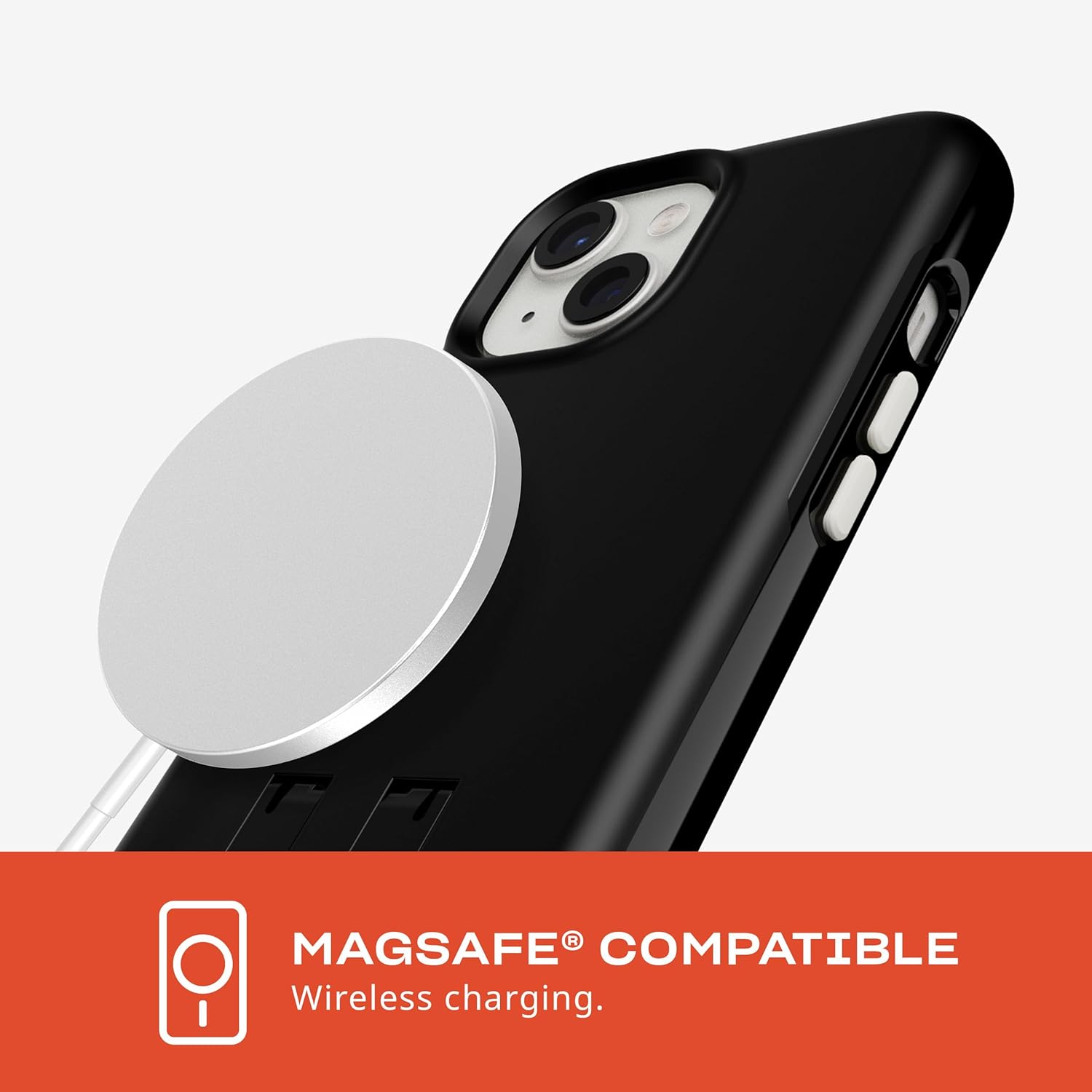 Tech21 Evo Crystal Kick case for iPhone 15 - Compatible with MagSafe - Impact Protection Case - Obsidian Black