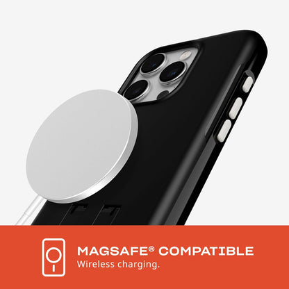 Tech21 Evo Crystal Kick case for iPhone 15 Pro - Compatible with MagSafe - Impact Protection Case - Obsidian Black