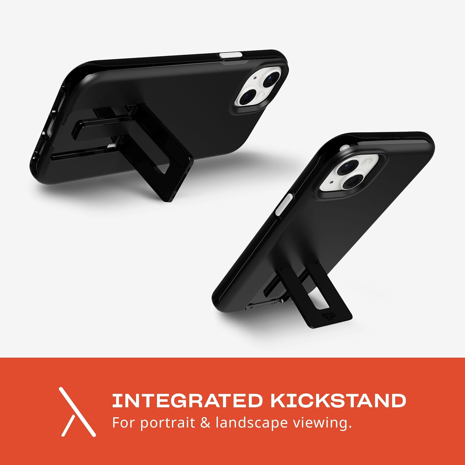 Tech21 Evo Crystal Kick case for iPhone 15 Plus - Compatible with MagSafe - Impact Protection Case - Obsidian Black