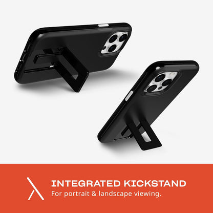 Tech21 Evo Crystal Kick case for iPhone 15 Pro Max - Compatible with MagSafe - Impact Protection Case - Obsidian Black