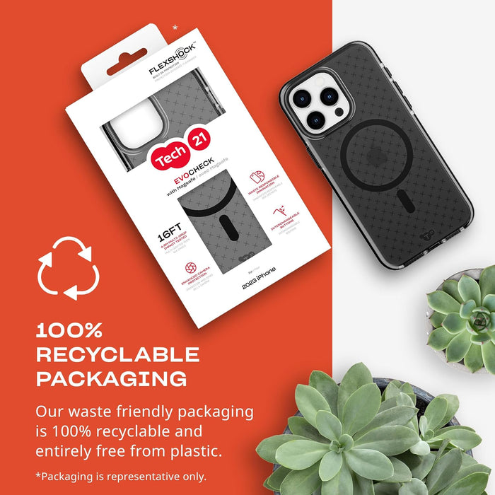 tech21 Evo Check case for iPhone 15 Pro Max - Compatible with MagSafe - Impact Protection Case