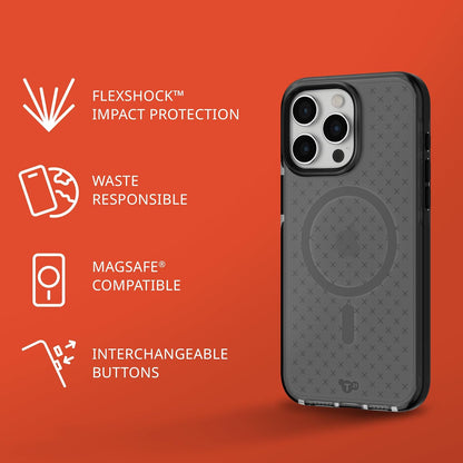 tech21 Evo Check case for iPhone 15 Pro Max - Compatible with MagSafe - Impact Protection Case