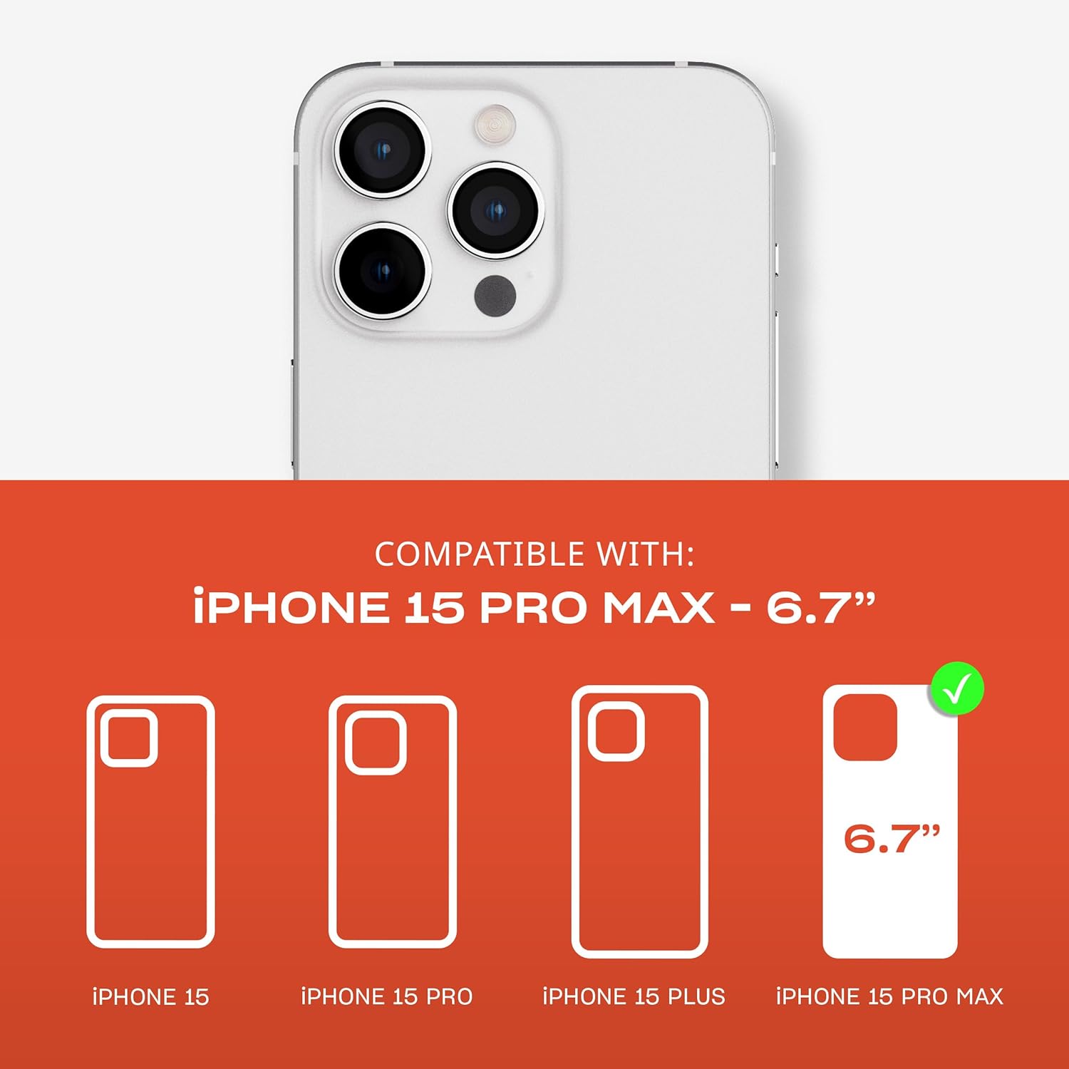 tech21 Evo Check case for iPhone 15 Pro Max - Compatible with MagSafe - Impact Protection Case