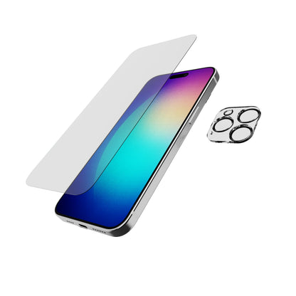 Tech21 Impact Glass – Camera Lens Protector Bundle for iPhone 15 Pro Max