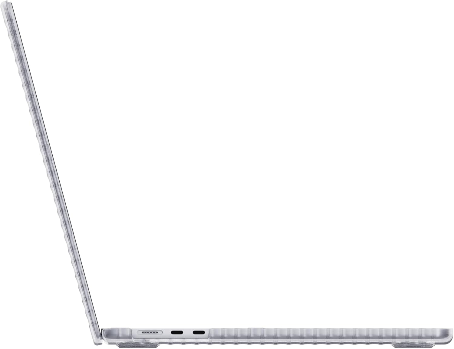 Tech21 Evo Wave case for MacBook Air 15" (2023) - Protective Hard Shell Cover - Clear