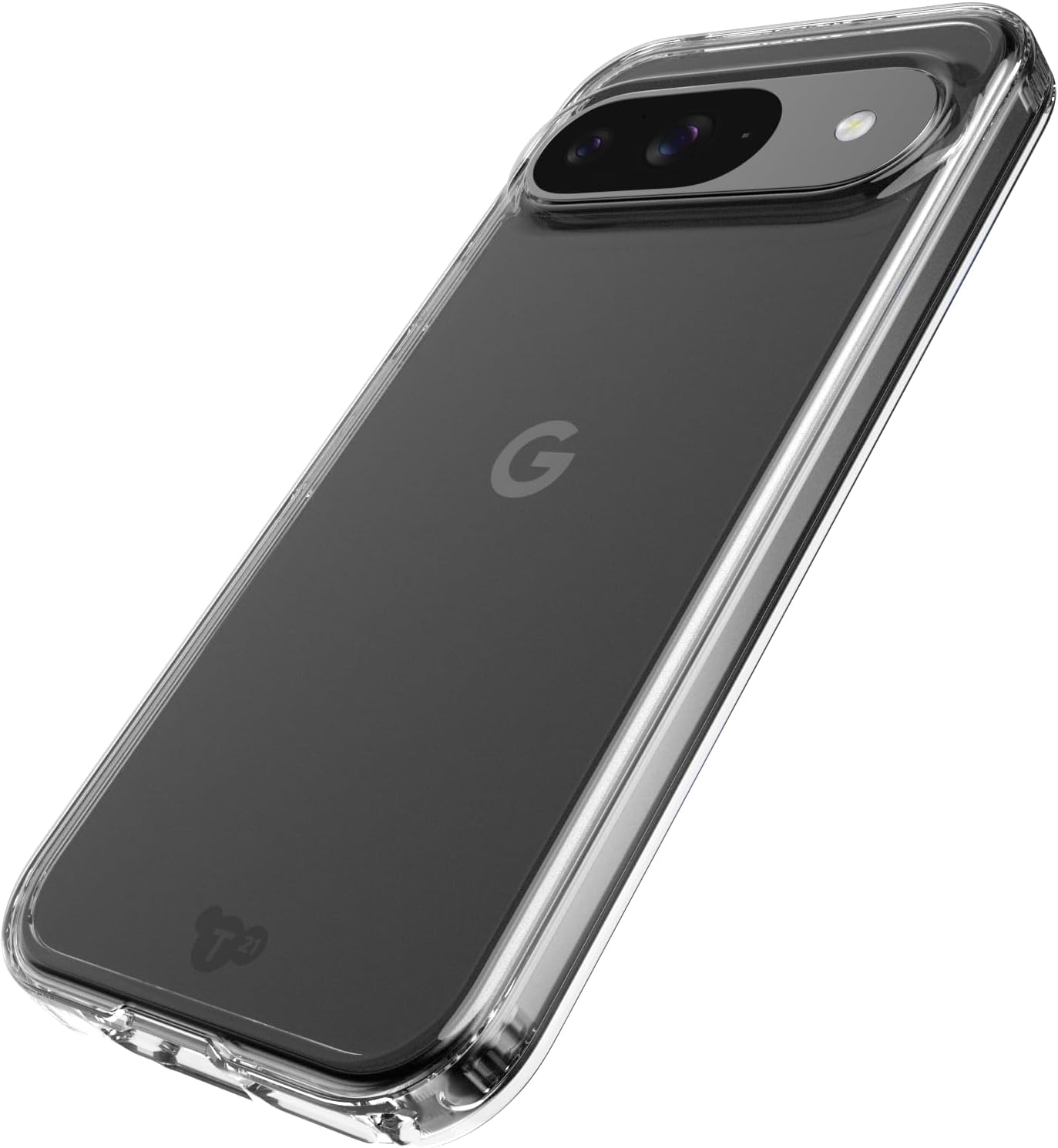 Tech21 EvoClear Hoesje voor Goole Pixel 9/9 Pro - slagbescherming - valbescherming - anti-vergeling - transparant hoesje