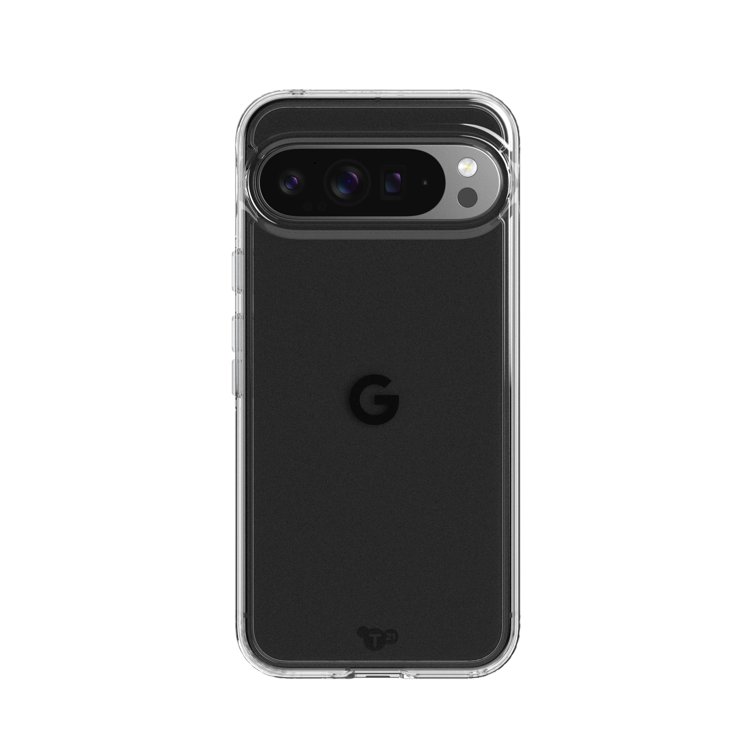 Tech21 EvoClear Hoesje voor Google Pixel 9 Pro XL - Bescherming tegen stoten - Anti-vergeling - Transparant Hoesje