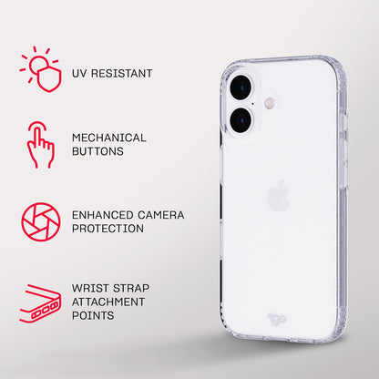 Tech21 EvoLite for iPhone 16 Ultra Thin - Impact Protection Case - in Clear