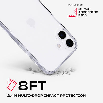 tech21 EvoLite Coque de Protection Ultra Fine pour iPhone 16 Plus Transparent