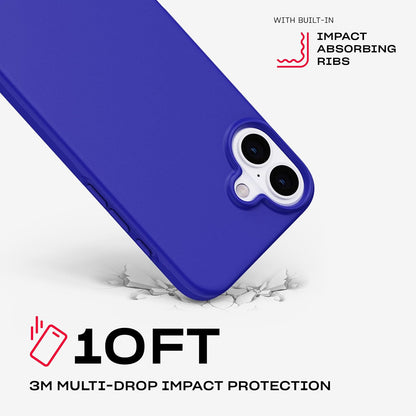 Tech21 EvoLite for iPhone 16 Plus Ultra Thin - Impact Protection Case - in Cobalt Blue