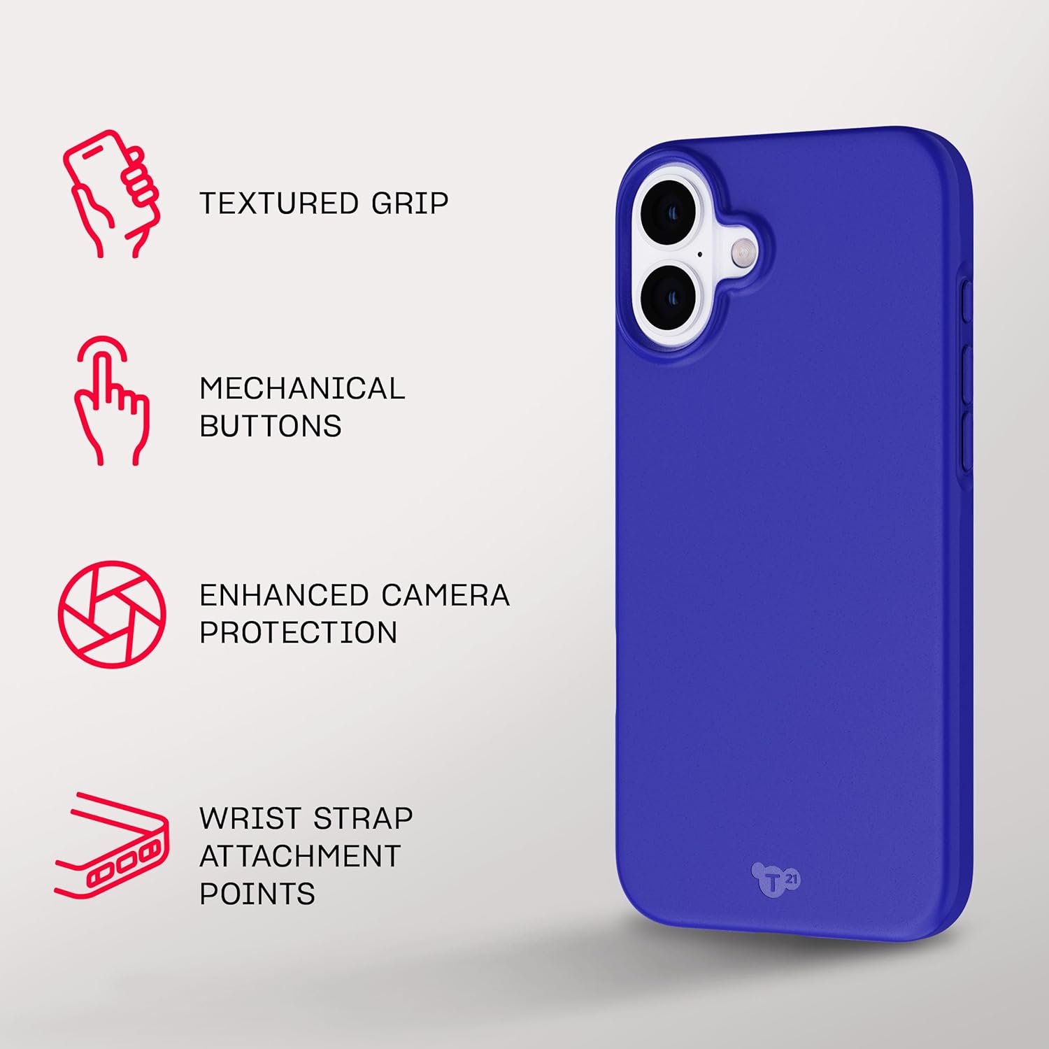 Tech21 EvoLite for iPhone 16 Plus Ultra Thin - Impact Protection Case - in Cobalt Blue