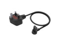 Flexson Short Power Cable 0.35m for SONOS ERA 100 and 300, RAY, ARC, SUB (GEN 3), SUB-mini, AMP, BEAM, PLAY BASE, PLAY5 (GEN 2) Black