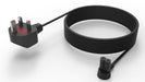 Flexson 5m Power Cable for SONOS ERA 100 and 300, RAY, ARC, SUB (GEN 3), SUB-mini, AMP, BEAM, PLAY BASE, PLAY5 (GEN 2) Black