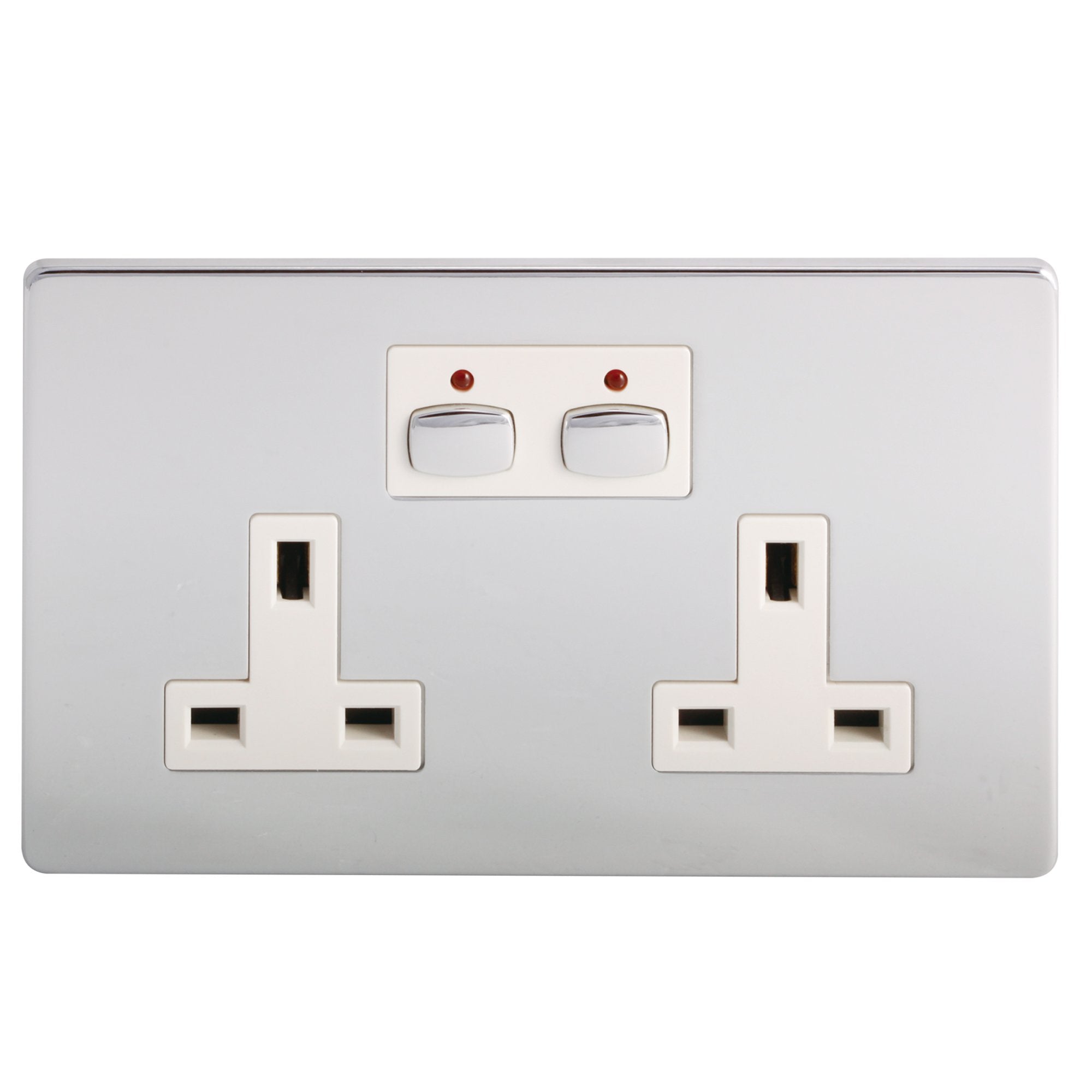 Mi Home Style - Double Socket - chrome