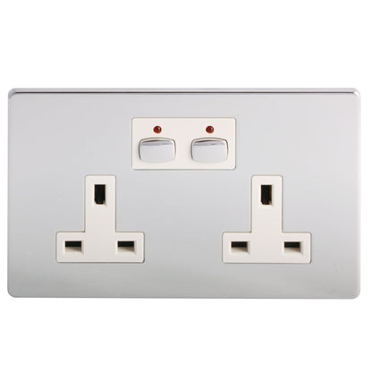Mi Home Style - Double Socket - chrome