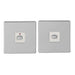 MiHome Smart Polished Chrome 1 Gang Light Switch (Two-way)