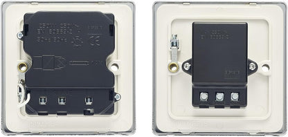 MiHome Smart Polished Chrome 1 Gang Light Switch (Two-way)