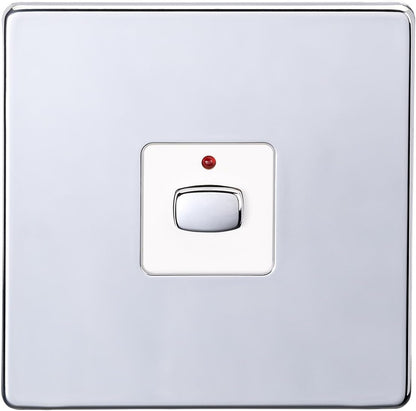 MiHome Smart Polished Chrome 1 Gang Light Switch (Two-way)