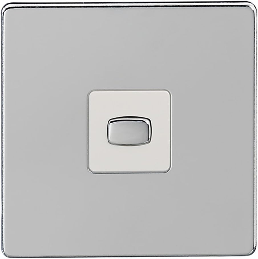 MiHome Smart Polished Chrome 1 Gang Light Switch (Two-way)