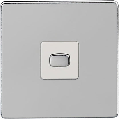 MiHome Smart Polished Chrome 1 Gang Light Switch (Two-way)