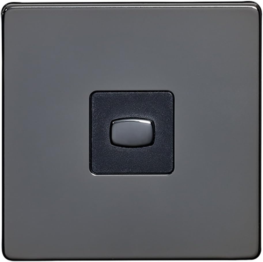 MiHome Smart Black Nickel 1 Gang Light Switch (Two-way)
