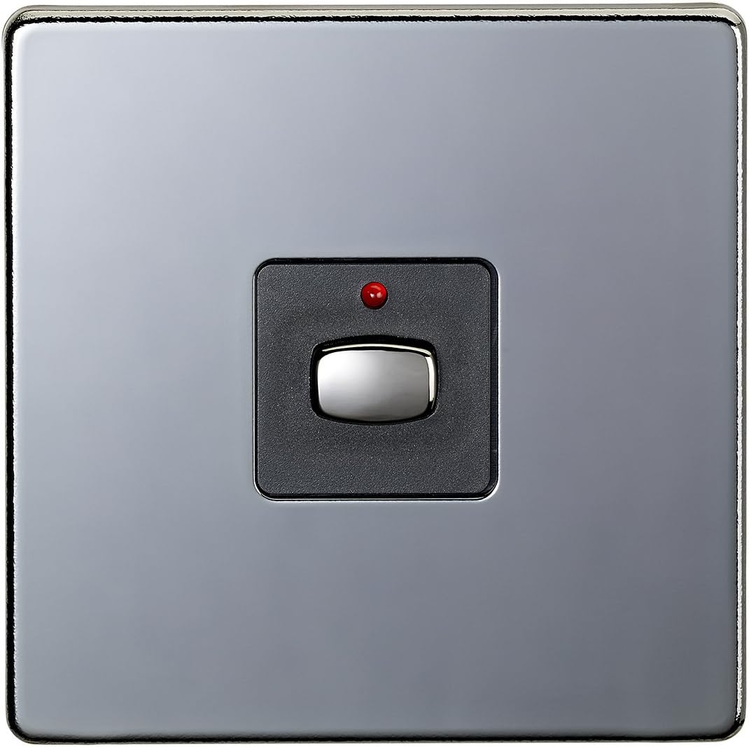 MiHome Smart Black Nickel 1 Gang Light Switch (Two-way)