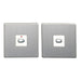 MiHome Smart Brushed Steel 1 Gang Light Switch (Two-way)