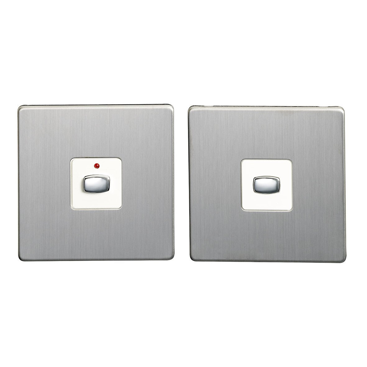 MiHome Smart Brushed Steel 1 Gang Light Switch (Two-way)