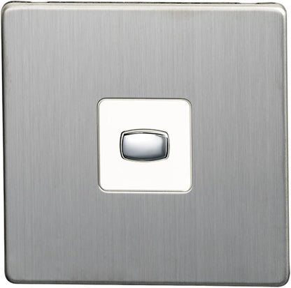 MiHome Smart Brushed Steel 1 Gang Light Switch (Two-way)