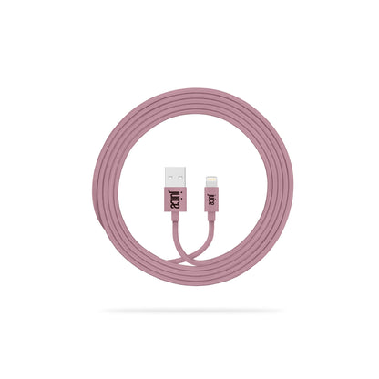 Juice Apple iPhone Lightning 2 m Braided Charger and Sync Cable for Apple iPhone 13, 13 Pro, 12, 12 Mini, SE, 11, XS, XR, X, 8, 7, 6, 5, iPad, Pro, Air, Mini, Airpods Pro- Rose Gold