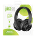 Juice Cans Go Wireless Headphones - Bluetooth, 16 Hours Playtime, 2.5 Hour Charging Time, Foldable Frame, On Body Controls, AUX For Wired Play (Black
