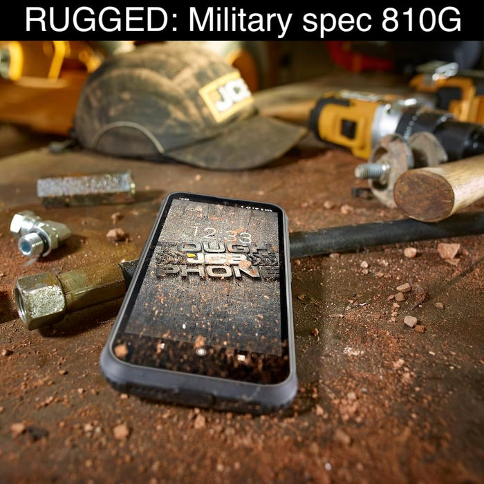 JCB Toughphone, rugged 5.7" smartphone, Android 13, Unlocked dual SIM, 20MP Camera, TP231