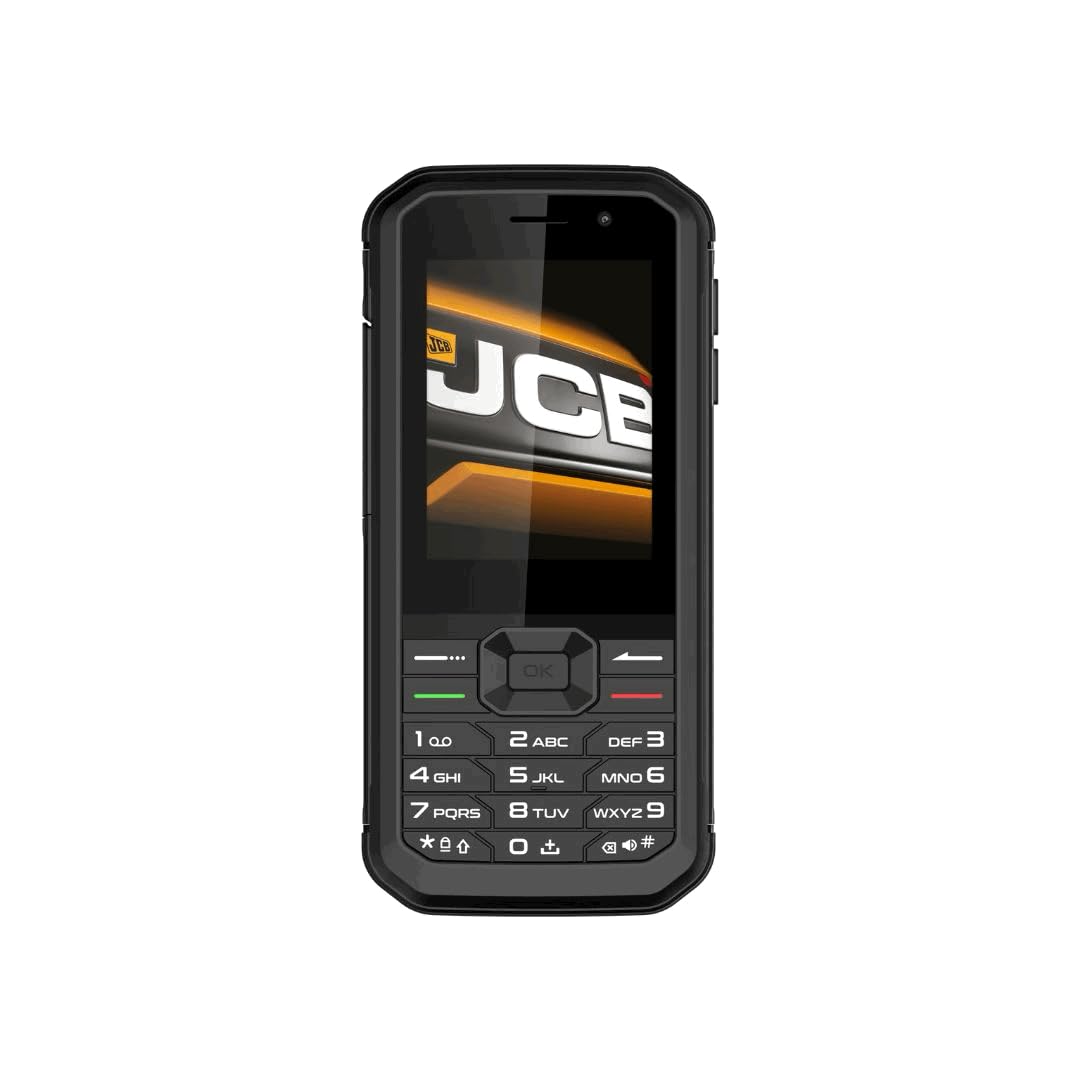 JCB Tradesman 3 Smart Feature Rugged Waterproof 4g Mobile Sim-Free Dual-Sim Phone With Whatsapp - Black