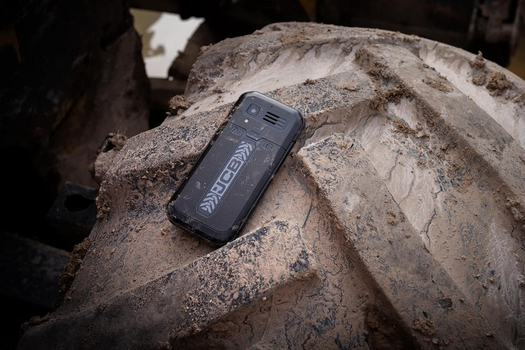 JCB Tradesman 3 Smart Feature Rugged Waterproof 4g Mobile Sim-Free Dual-Sim Phone With Whatsapp - Black