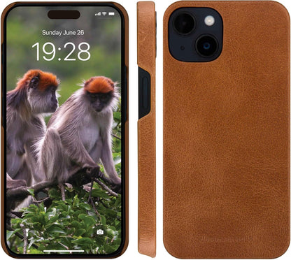dbramante1928 Lynge Leather Case for iPhone 15 Tan, brown, Utility
