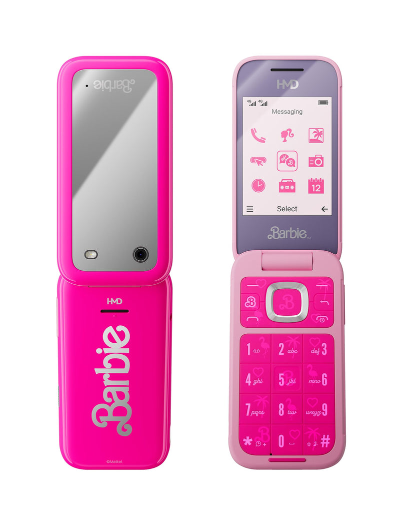 HMD Barbie Pink Mobile Flip Phone. Unlocked