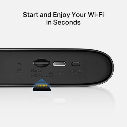 MERCUSYS MT110 Mifi Portable WiFi 4G Router, 4G LTE 150 Mbps, 2200mAh Battery for 10 Hours, 4G Router with Sim Slot, Sim Card Router, TP-Link Portable Router, Plug & Play, Mobile WiFi Router