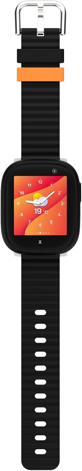 XPLORA X6 Play - Watch Phone for Children (4G) - Calls, Messages, Kids School Mode, SOS Function, GPS Location, Camera and Pedometer - Includes 2 Year Warranty (BLACK)