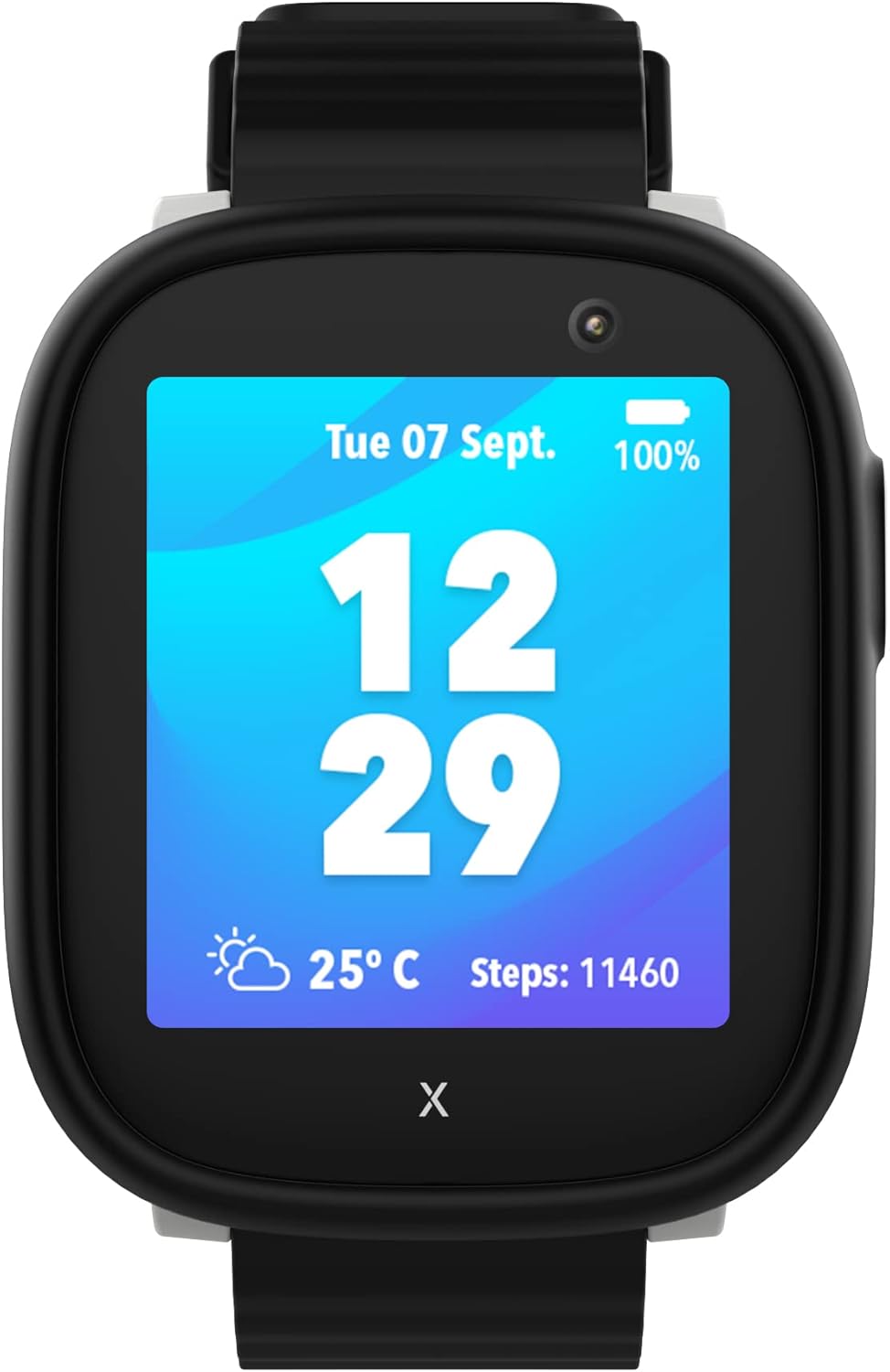 XPLORA X6 Play - Watch Phone for Children (4G) - Calls, Messages, Kids School Mode, SOS Function, GPS Location, Camera and Pedometer - Includes 2 Year Warranty (BLACK)